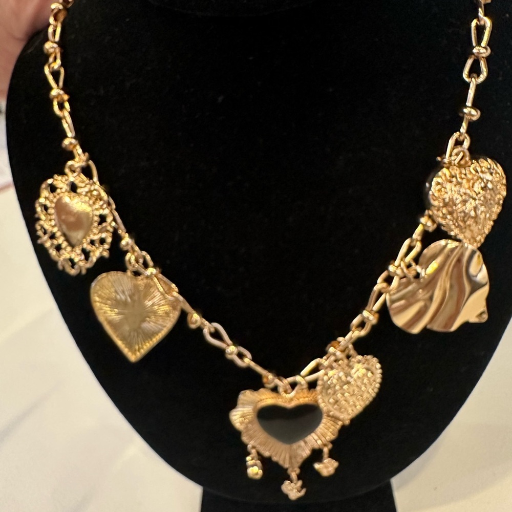 Gold Heart Charm Necklace
